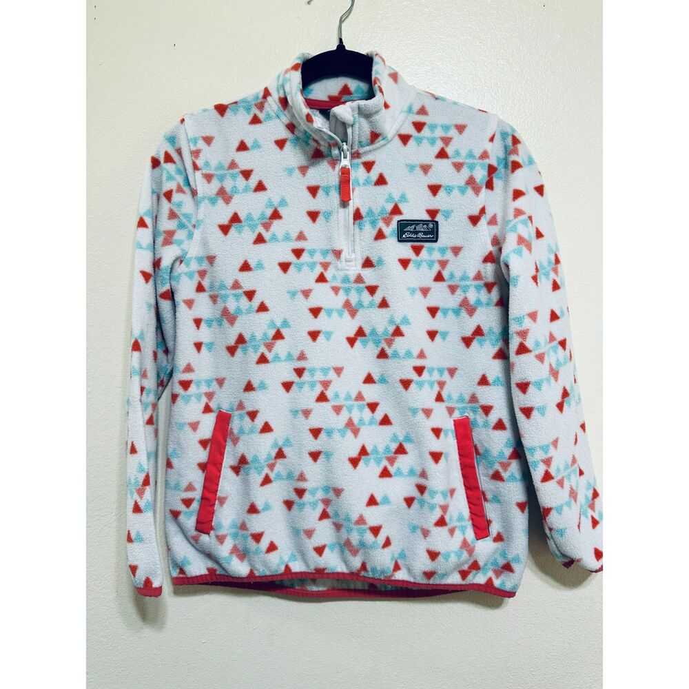 Eddie Bauer Kids Unisex Fleece Pullover with Front Pockets Size L 14-16